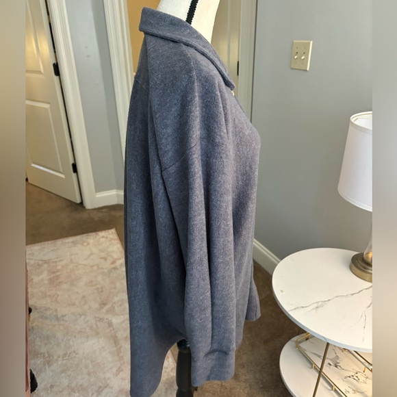 BRUSHED BUTTON FRONT COLLARED TOP-NALLY AND MILLIE - Picture 7 of 10